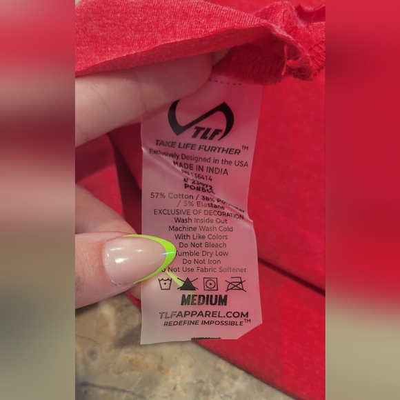 NWT- TLF Red Crop Tank - Picture 6 of 6